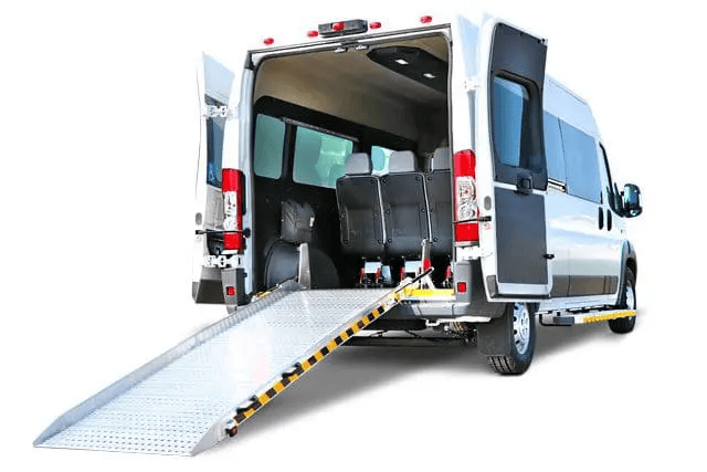 Wheelchair ramp slope