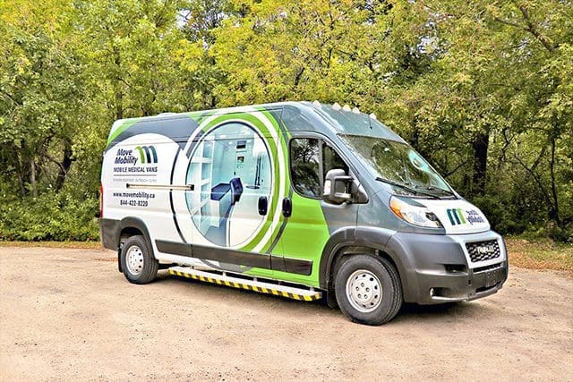 Van de démonstration de la clinique mobile MoveMobility