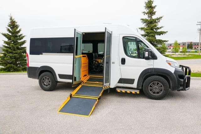 Exterior image of a Dialysis Patient Transport Van