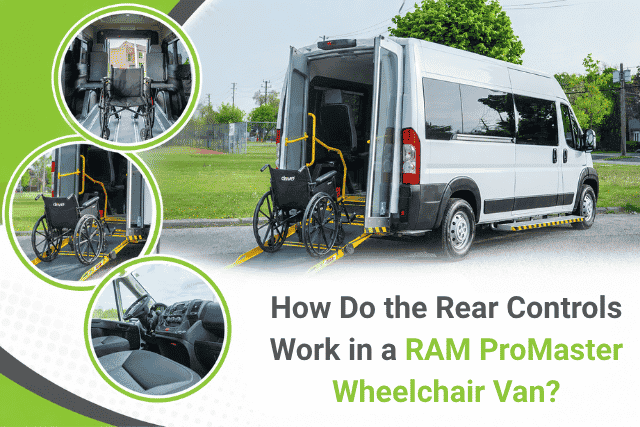 controls in a wheelchair van