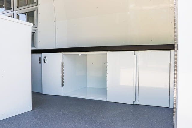 under bed storage inside medical clinic van