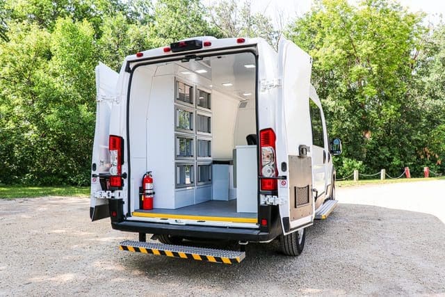 Fourgonnette de clinique médicale mobile