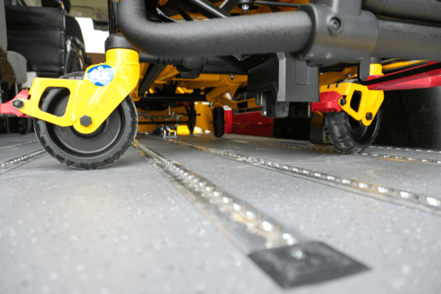 AutoFloor in a wheelchair van