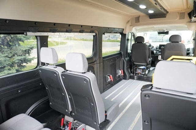 Interior of P5 Promaster mobility van
