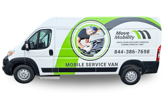 Fourgon de service mobile MoveMobility - au service des propriétaires de fourgons en fauteuil roulant dans la région du Grand Toronto